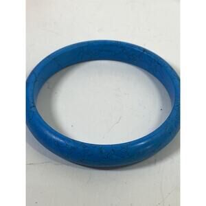 Turquoise Bangle w Black Matrix